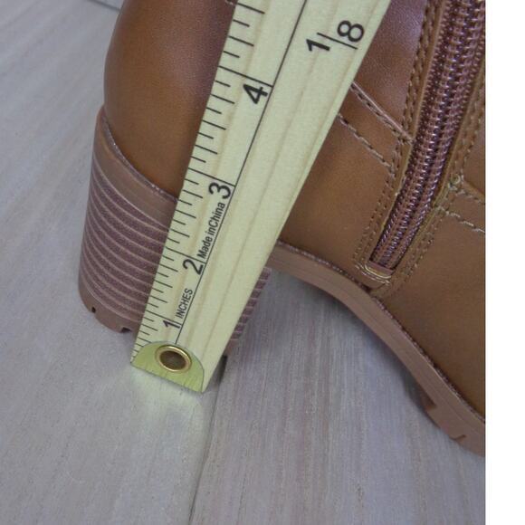 Style & Co Collette Tall Dress Boots Cognac Knee High Boot Womens Size 6 - Picture 5 of 7